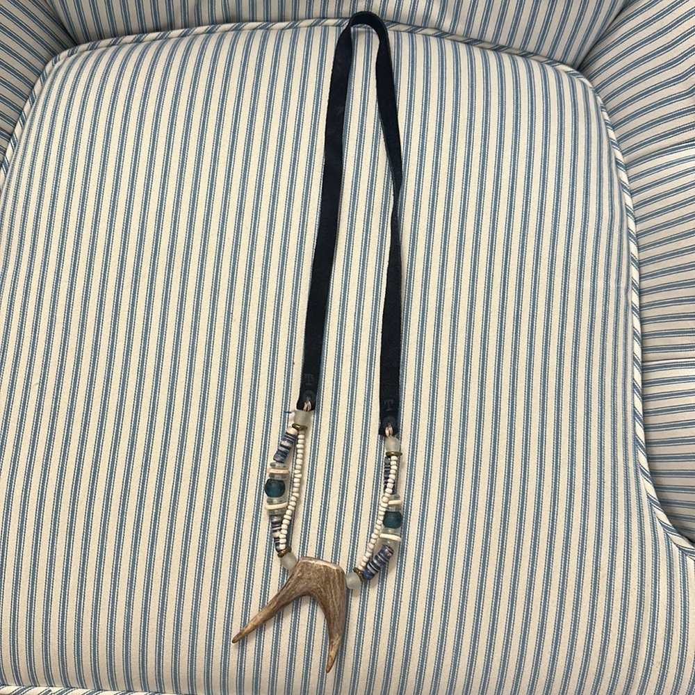 Twine and Twig slim antler necklace